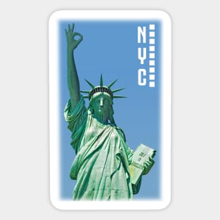 Statue of the liberty joke Sticker
